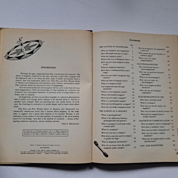 The Science Library Volume II 1981 Printing Magnets and Magnetism Hardcover Used - Picture 5 of 7